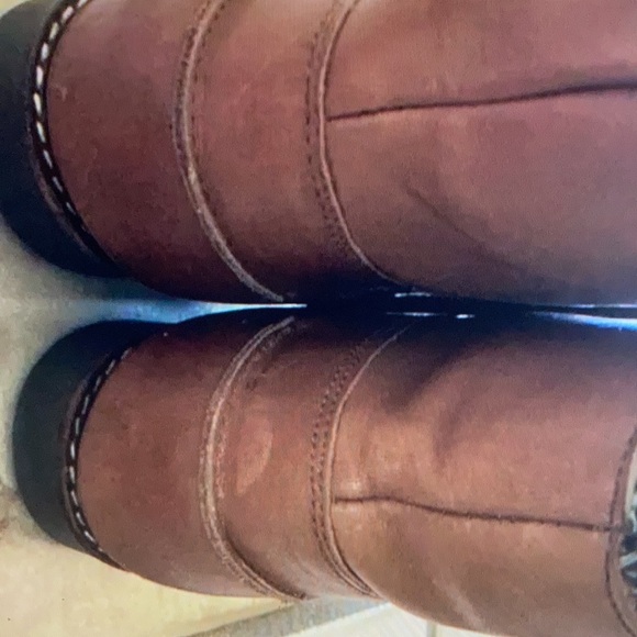 Vintage Esprit de Corp tan/ brown leather ankle booties - Picture 3 of 5